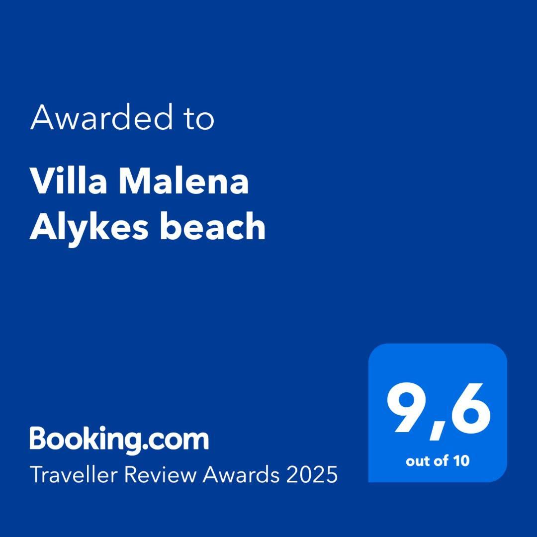 וולוס Villa Malena Alykes Beach מראה חיצוני תמונה